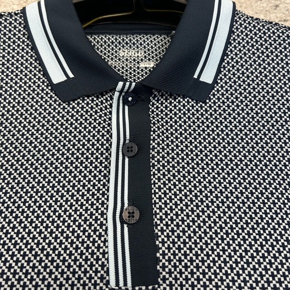 Sligo men’s L golf shirt EUC super fun- hard to picture pattern is blurry- nice! - Picture 3 of 14
